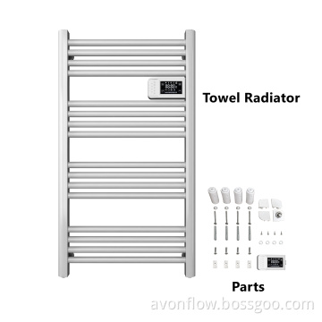 White Electric Towel Radiator Decorative rack Towel Ladder AVONFLOW